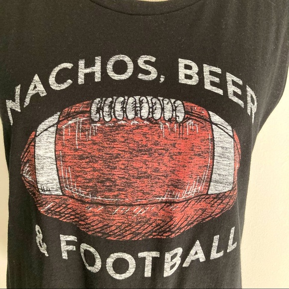 Express Tops - Express Black Football Tank, NWT Sz S